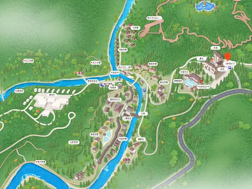 化州结合景区手绘地图智慧导览和720全景技术，可以让景区更加“动”起来，为游客提供更加身临其境的导览体验。
